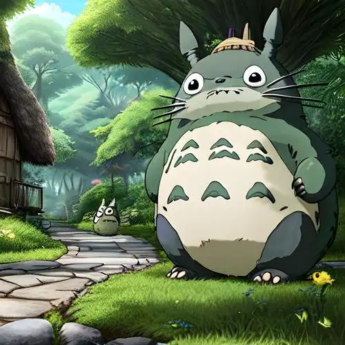 龙猫萌头像可爱图片