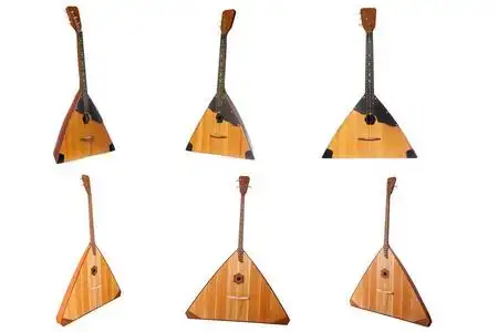 巴拉莱卡琴隔离图片