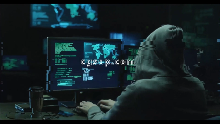 未来科技坏信号黑客入侵视频扰乱秩序无信号丢失