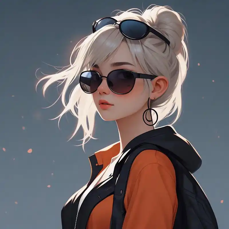 墨镜女生头像,高冷又霸气90 墨镜一戴,谁都不爱,超酷女生头像,高级