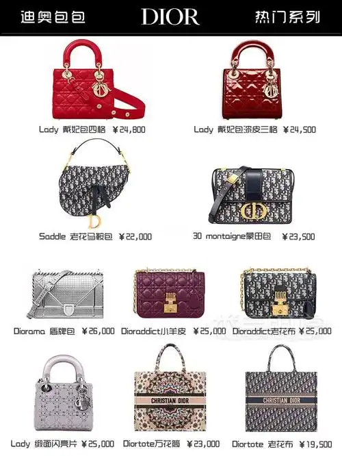 奢侈品包包热门大盘点9张图带你看完chanelguccilv