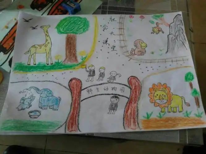动物园动物世界旅游见识手抄小画报动物园手抄报画动物园手抄报的图片