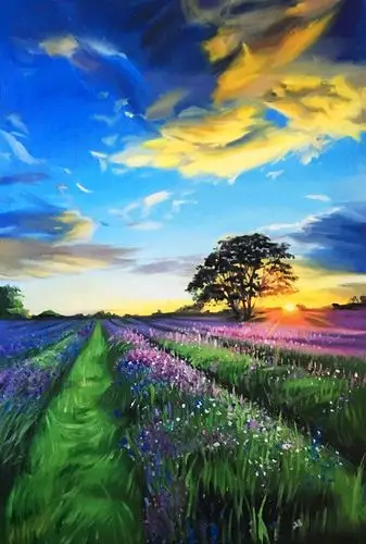 吴娜《春天来了》 布面油画