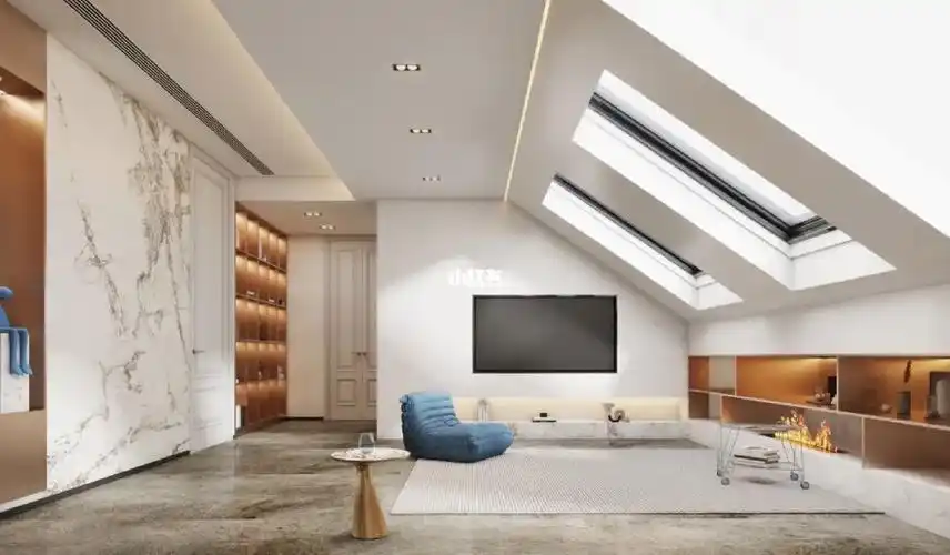 阁楼斜顶现代法式