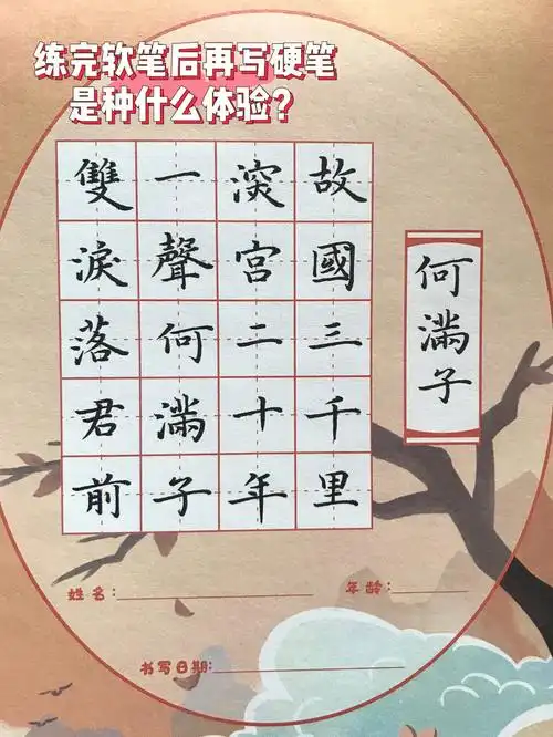 于是翻箱倒柜,找出儿子的练字纸和一支弃之久矣的秀丽笔,在规范的