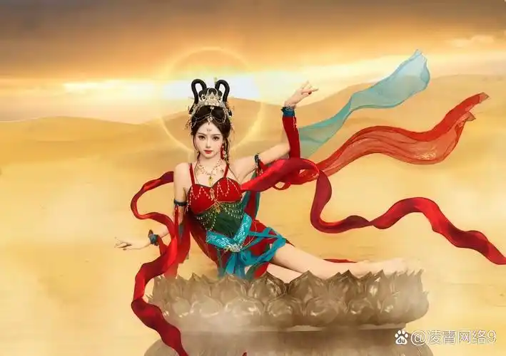 经历了千余年的岁月,却并未随着时代而消亡#美女写真# #敦煌飞天