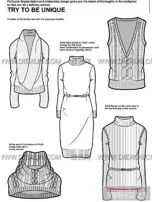 2011_12秋冬毛织款式趋势_手稿趋势 - 针织设计/毛衫 - 穿针引线服装