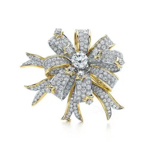 蒂芙尼史隆伯杰系列玫瑰造型胸针胸针11