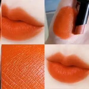 南瓜脏橘色哑光口红不易脱色沾杯小众品牌烂番茄姨妈色欧美港风妆