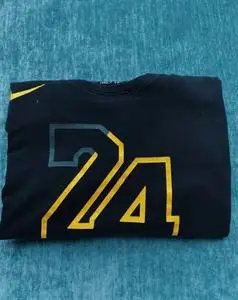 耐克科比短袖!黑曼巴标志,24logo,l号!非真假不退!