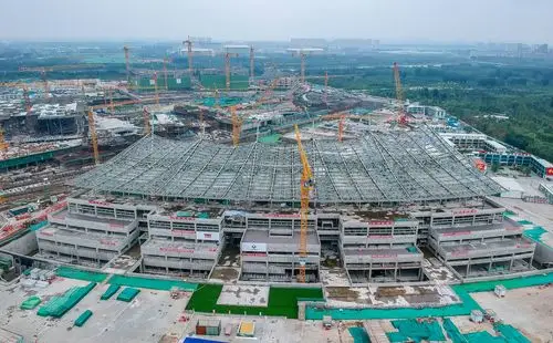 首都博物馆东馆钢结构封顶,"古韵风帆"初现绿心