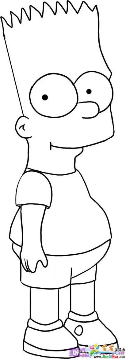 简笔画动画人物 简笔画动画人物简单