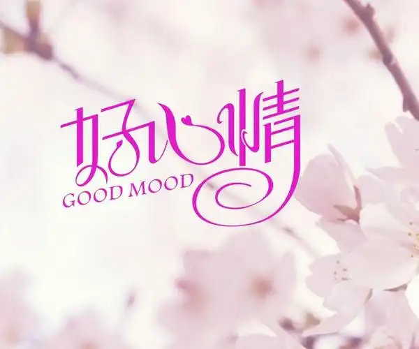 sinye悦 好心情艺术字.