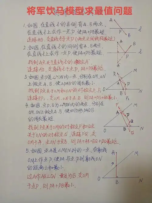 将军饮马模型求最值问题