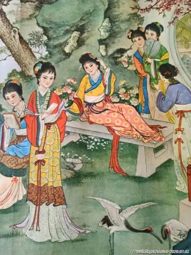 红楼梦十二金钗图(叶曼纪作品)-年画/宣传画-7788收藏