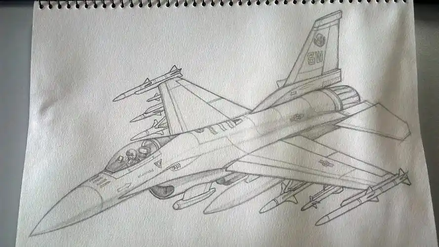 歼20战斗机简笔画 歼20战斗机简笔画彩色