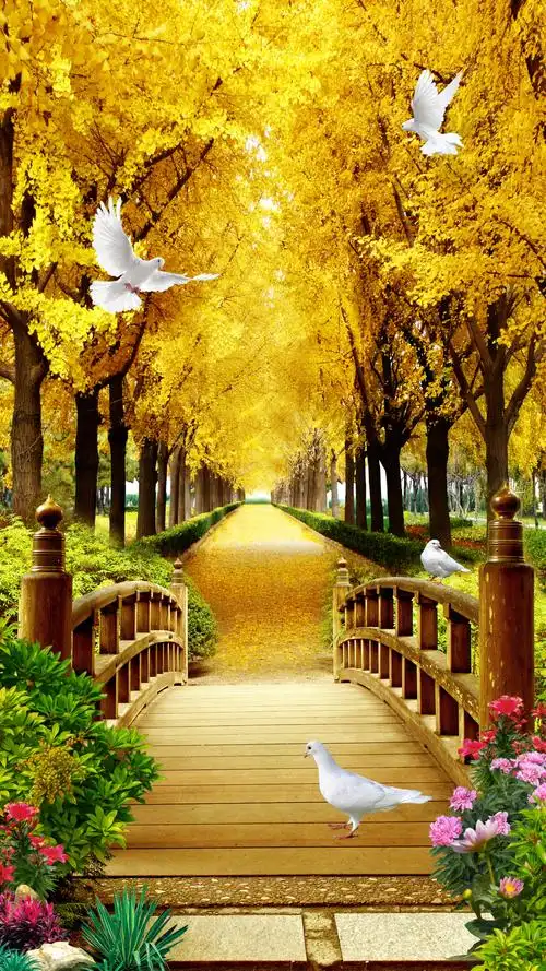 精品玄关背景墙壁画大全5