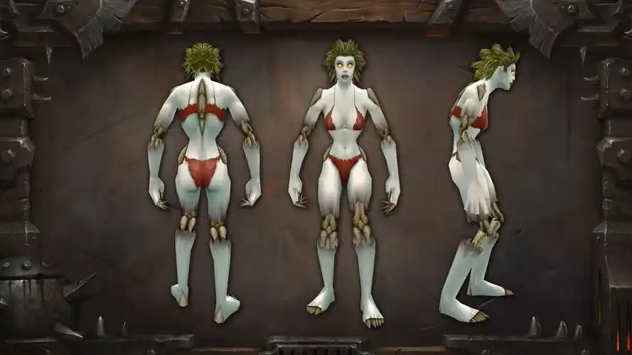 魔兽世界为什么官网亡灵有骨头,游戏里没有