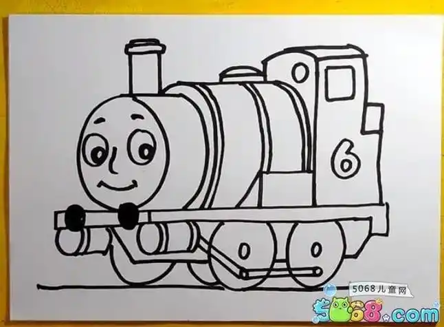 托马斯小火车怎么画简笔画