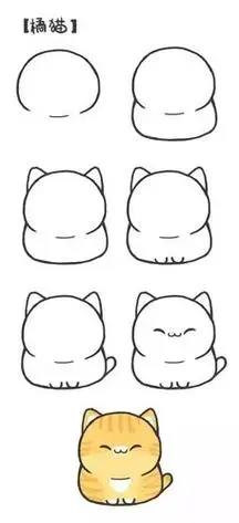 步骤图小猫咪简笔画画法教程可爱小猫简笔画怎么画可爱小猫简笔画图片