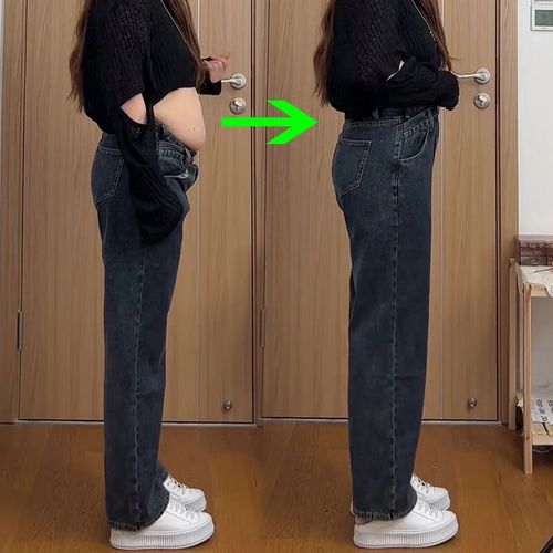 opyzx裤子女烟管裤适合梨形身材的加绒阔腿裤腿粗遮肚子遮胯宽 蓝灰色