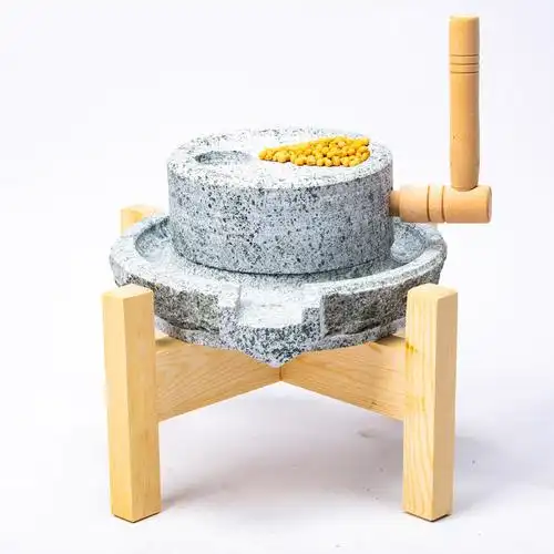 石磨家用天然青石石磨盘小石磨手工手推手摇老式传统石磨子石磨豆腐