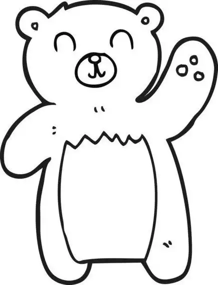 懂得泰迪熊简笔画图片泰迪熊的简笔画详细步骤教程画法女孩必备玩具