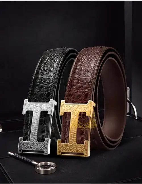 彼利德bilide轻奢品牌男士皮带男奢侈品真鳄鱼男式腰带高档真皮百搭裤