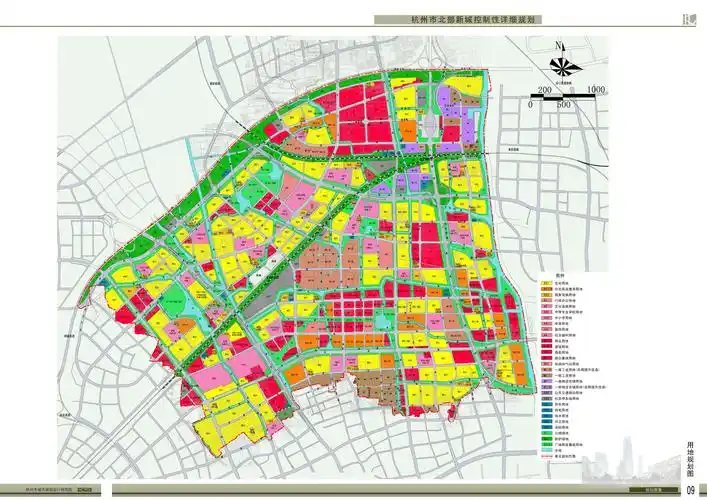 拿地圈 城市用地规划图(点击小图看大图) 四,规划结构 北部新城将形成