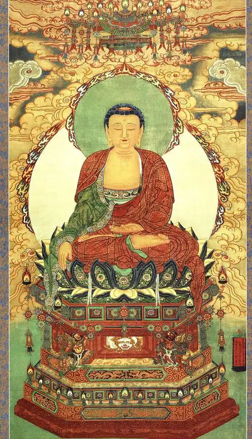 「年年有福」释迦牟尼佛画像