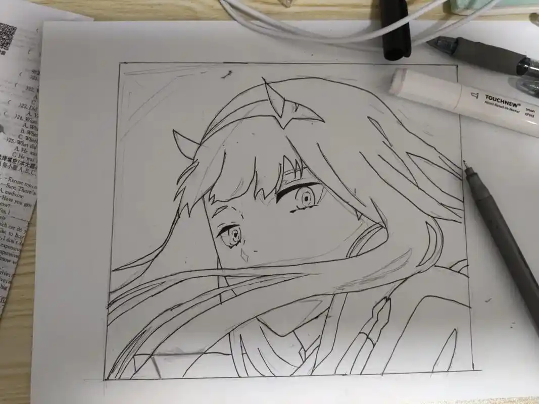 日漫 #动漫 #国家队02 #手绘 #绘画 darling - 抖音