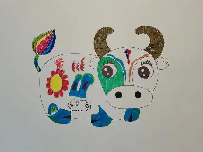 我的牛年明信片