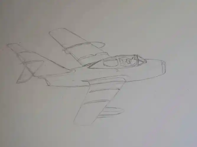 随便画画:歼5型歼击机