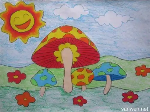 小学风景学生图画_小学风景美术图画