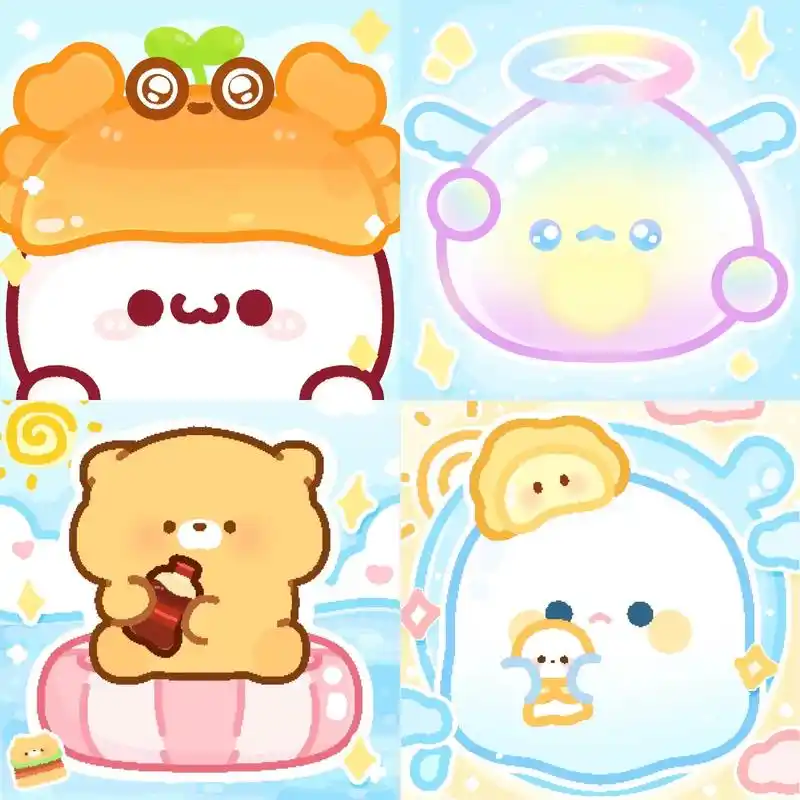 蛋仔派对 #长草颜团子#旱獭#水波蛋#可爱头像 - 抖音