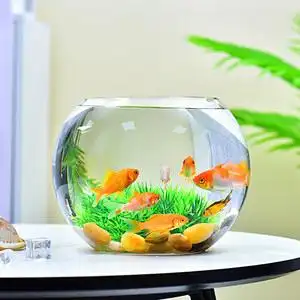 鱼缸小型桌面办公桌图片