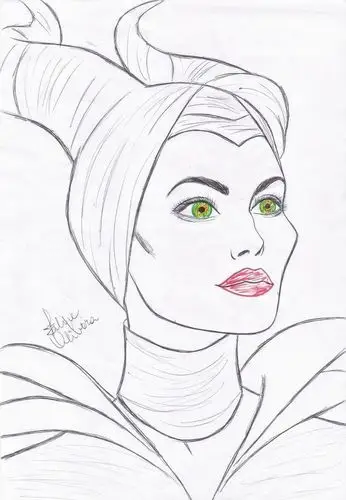 how to draw angelina jolie maleficent - google search