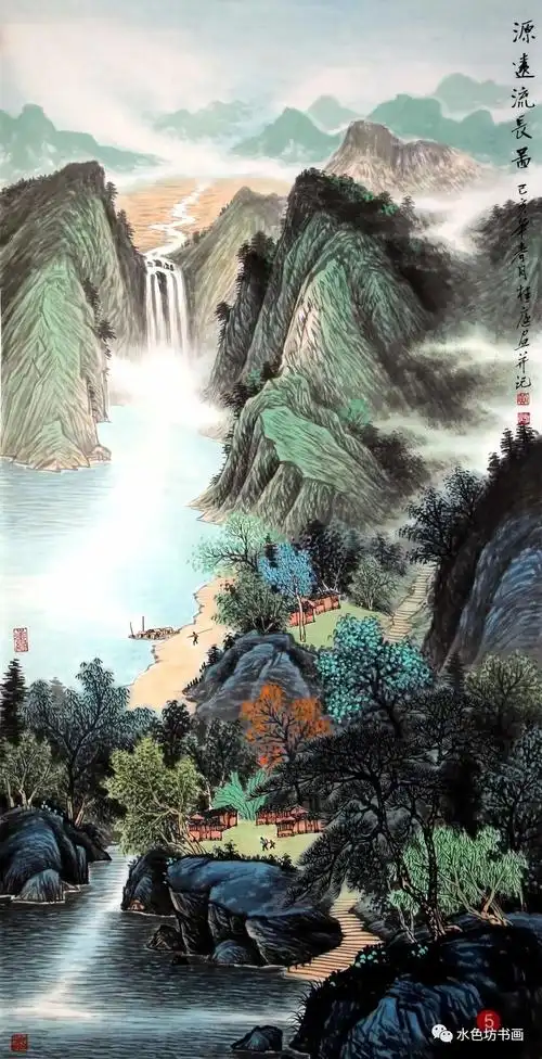 画家专栏 │黄桂庭——气脉相通 意境清幽_山水画