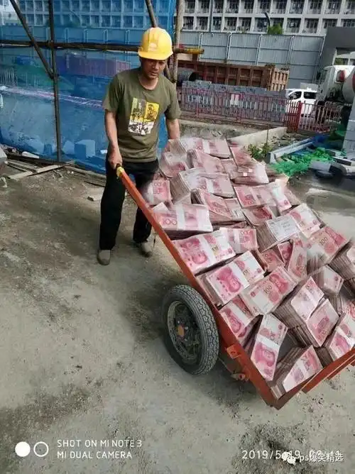 搞笑p图:求大神把一车砖头p成钱,圆我发财梦!