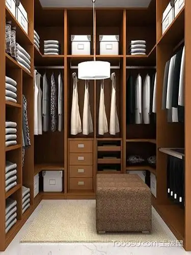 u型衣帽间设计,不一样的风格