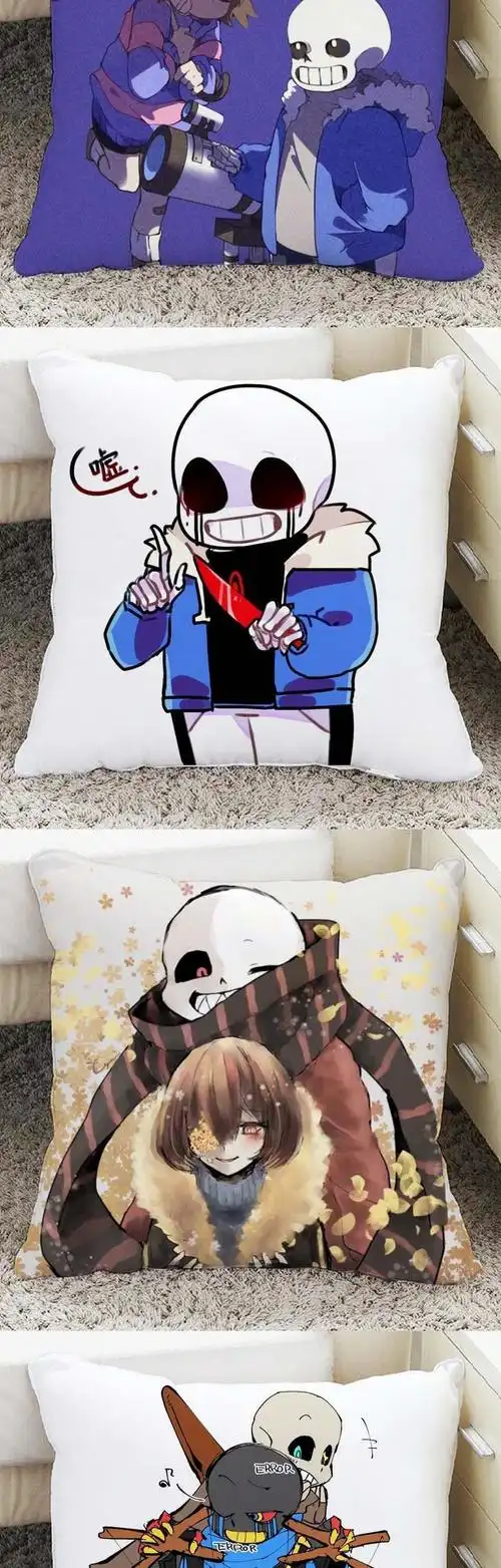传说之下sans抱枕undertale游戏手办周边玩偶动漫二次元枕头靠垫 6