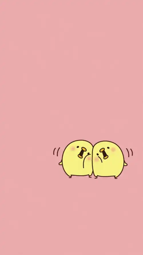 可爱萌系小黄鸡手机壁纸