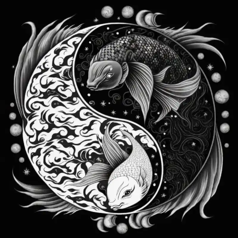 阴阳鱼图片 最近比较忙,停更几天