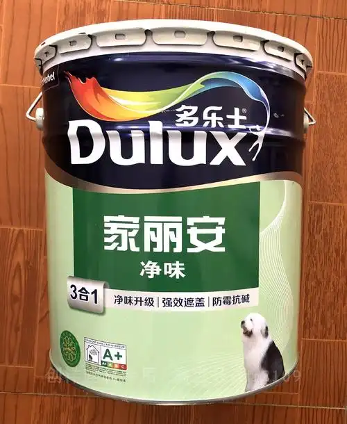 多乐士家丽安净味三合一室内墙乳胶漆墙面漆哑光调色白色18l