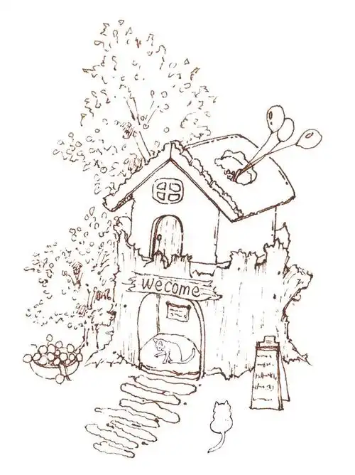 梦想小屋简笔画一年级下册童话城堡简笔画好看的童话故事简笔画梦幻