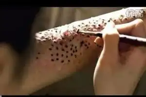 超恶心芝麻女孩的故事,芝麻镶进毛孔用牙签挑(图片/慎点)