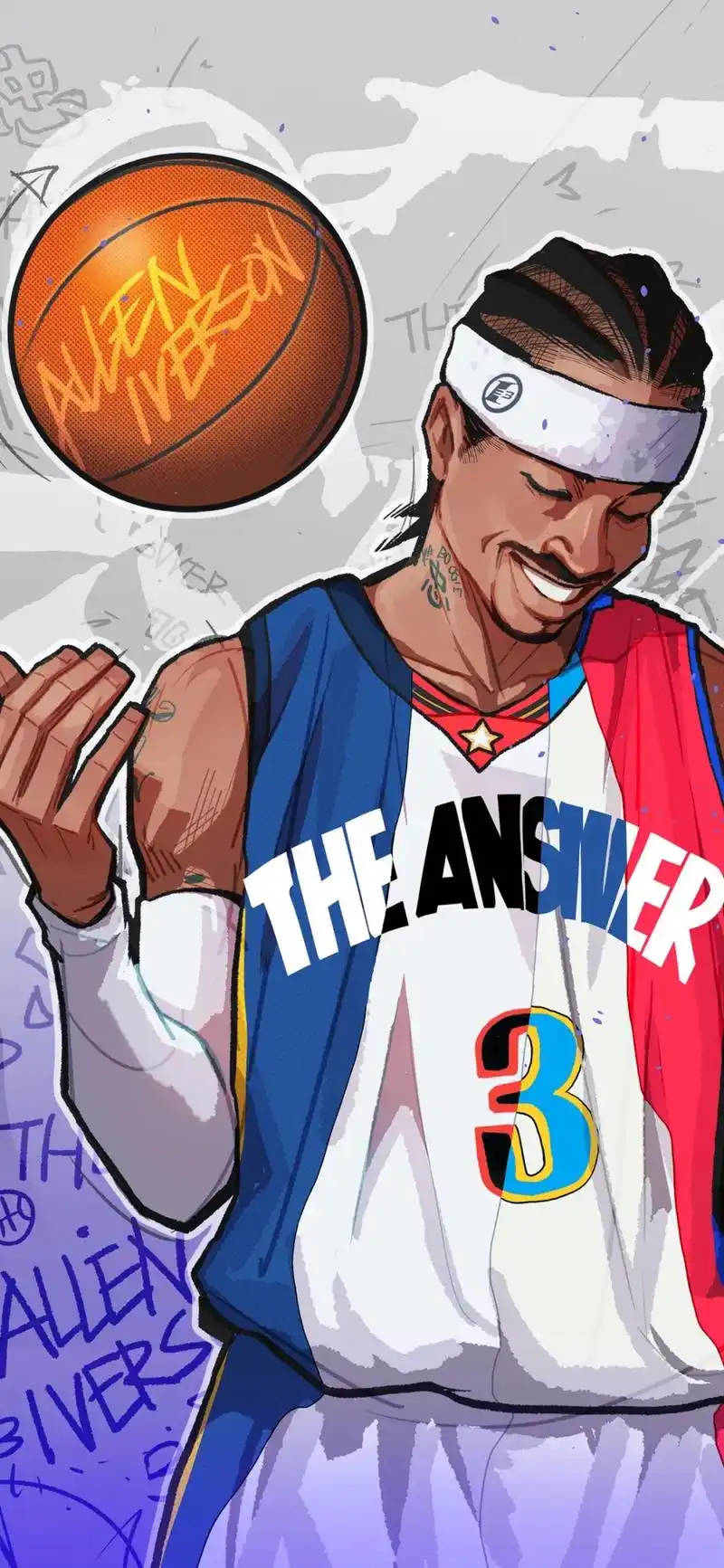 alleniverson全面屏手机壁纸