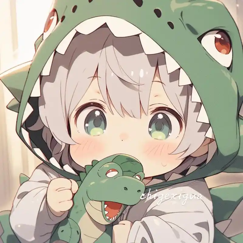 小恐龙头像来袭!可爱到爆炸!可可爱爱～快用起来 - 抖音