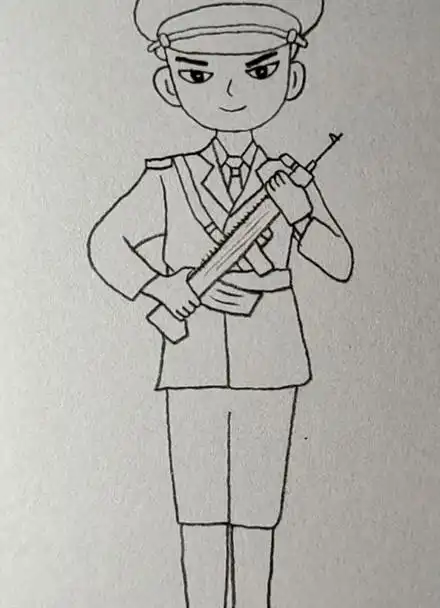 画守卫祖国的战士,最可爱的人!