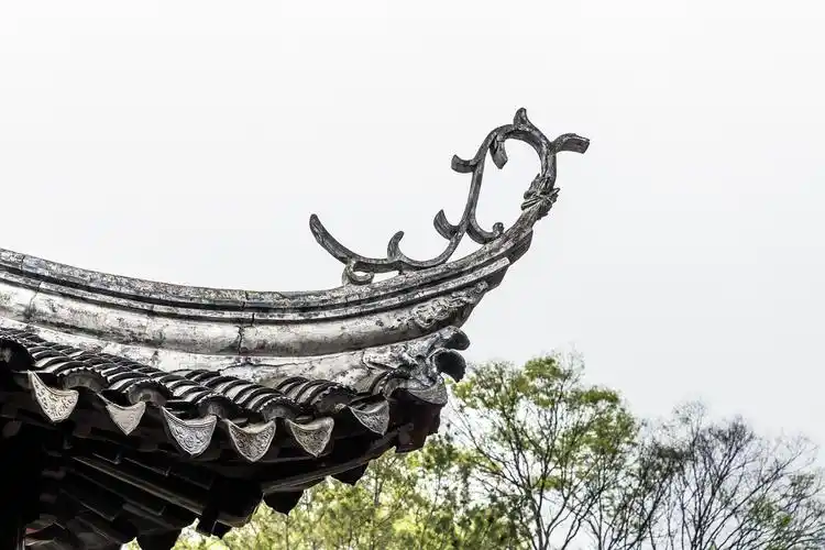 古建筑檐角屋檐挑檐斗角飞檐灰瓦古建筑局部#斗拱古亭还没有人打赏,快